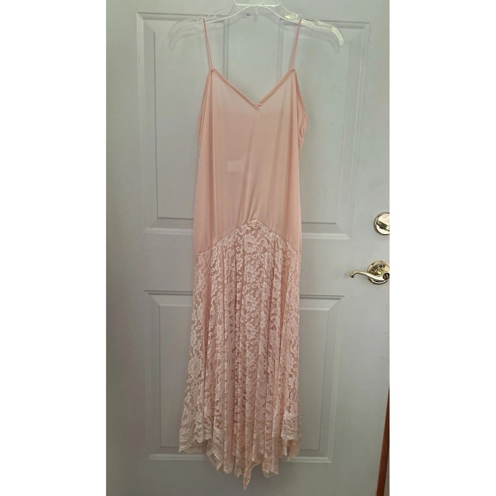 JCPenney Lace Handkerchief Hem Dress Size 9/10‎  Bohemian Full Circle Twirl